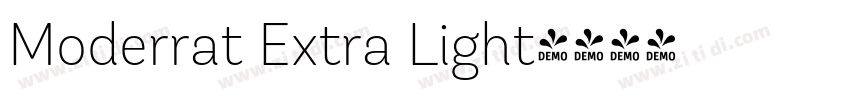 Moderrat Extra Light字体转换